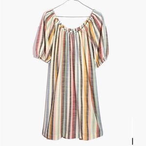Madewell rainbow striped dress